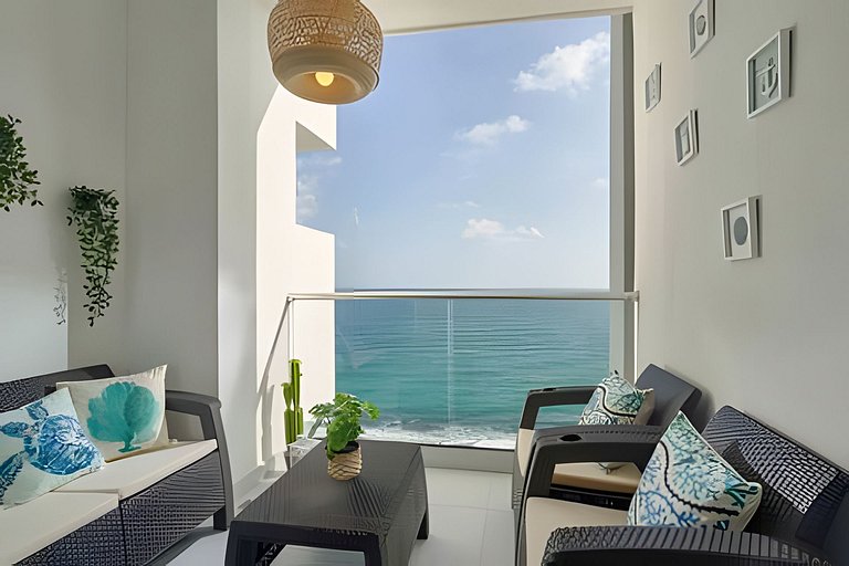 Caribbean Sea View Apt.on 19 level, a serene Stay